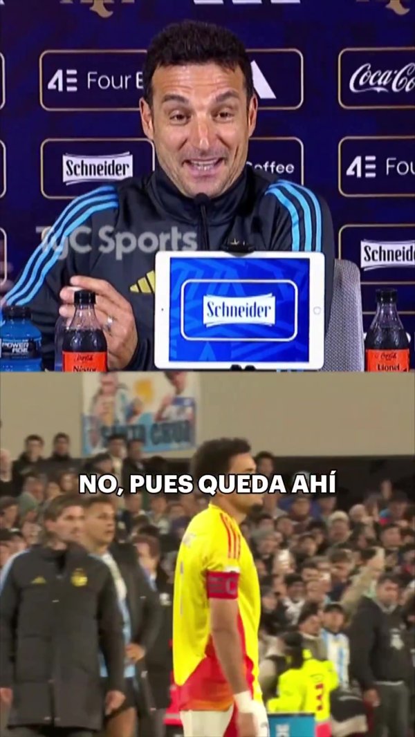 What did you say when you pulled Dias? Scaloni keeps it secret: I congratulate him, nothing strange