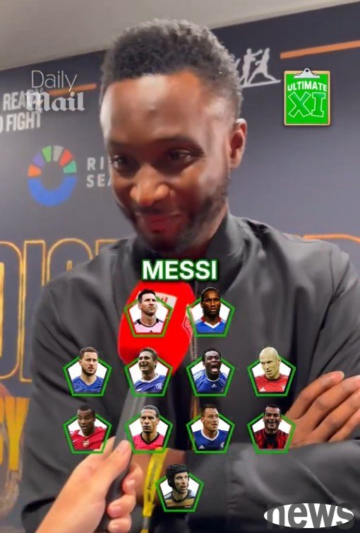 Mikel s strongest lineup: Drogba leads the Blues  8 players, Messi, Cafo and Ferdinand are on the list