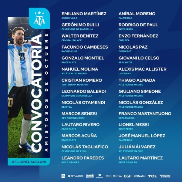 Argentina s new list of episodes: Messi leads, Lautaro, Spider-Boss, Pas and Enzo are on the list